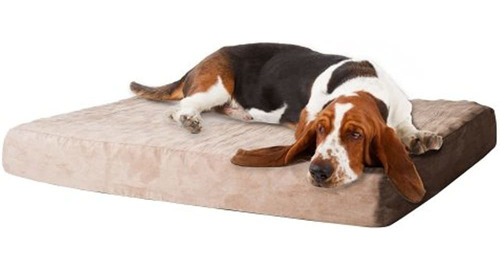 Cama Para Perros De Espuma Viscoelástica Con Funda Extraíble