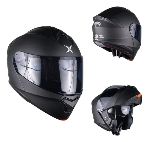 Casco Para Moto Hibrido 726X Trooper Camu Gris - Tienda Moto Rider México