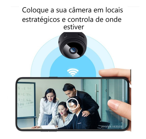 Imagem 2 de 6 de Camera Espiã Full Hd Que Permite Vigiar Sua Casa A Distância