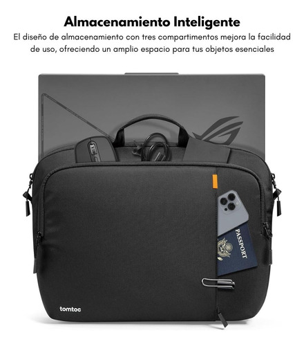 Tomtoc Maletín Y Funda Delgado Defender-a30 Notebook De 16