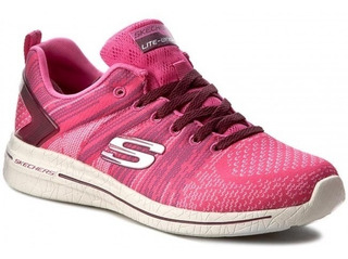 skechers burst 2.0 mujer rojas