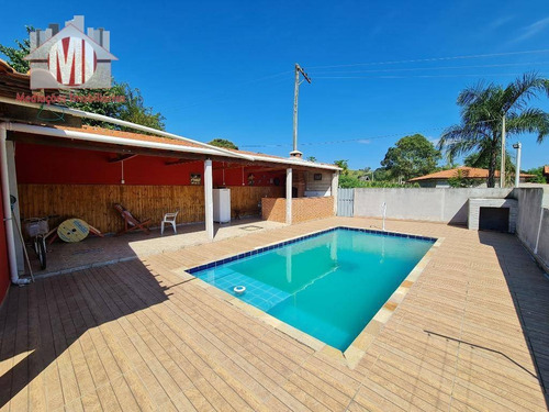 Imagem 4 de 16 de Linda Chácara Com 02 Dormitórios, Piscina, Espaço Gourmet, Bairro Povoado À Venda, 500 M² Por R$ 250.000 - Rural - Socorro/sp - Ch0921
