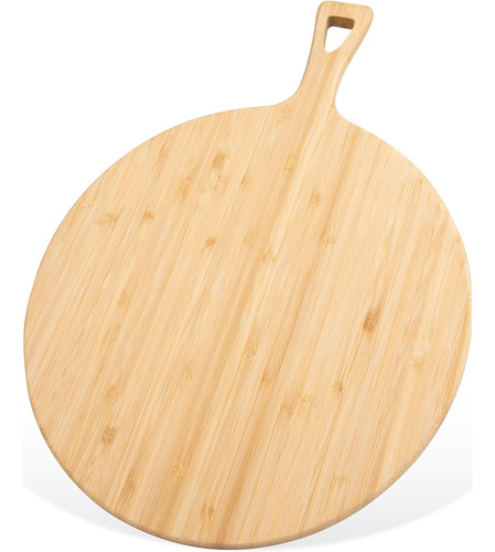 Tabla De Cortar Redonda De 16 X 12 Pulgadas Con Mango. Tabla