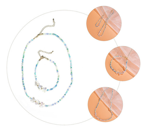 Set De Joyas Con Mariposas, Collar Y Pulsera, 2 Piezas, Eleg
