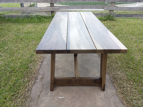 Mesa Estilo Campo - En Madera De Guayubira. -carpintero F