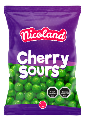 Gomita Cherry Sour 500gr Sabor Manzana Nicoland