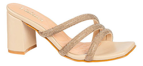 Sandalias Fiesta Tiziana Tres-tiras Beige