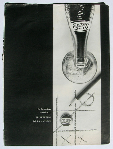 Pepsi Cola Publicidad Antigua Mexicana De 1960, Papel