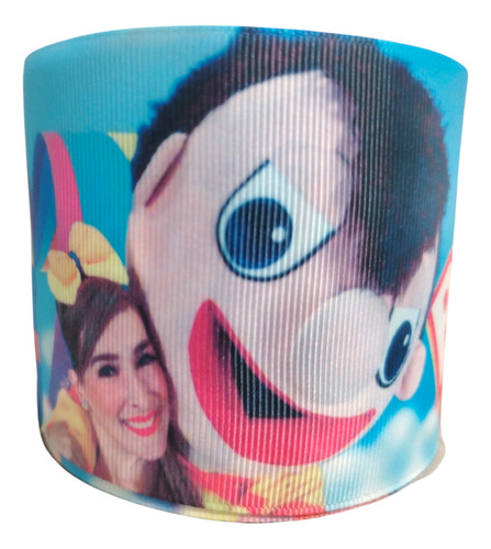 Listón Popotillo Personajes 7.5cm Ancho 3 M Largo Belybeto