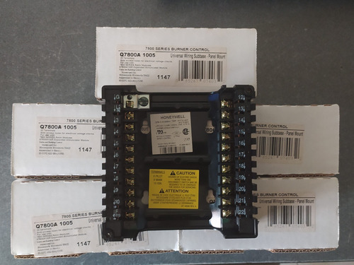 Base Para Controles De Llama Marca Honeywell Q7800a 1005