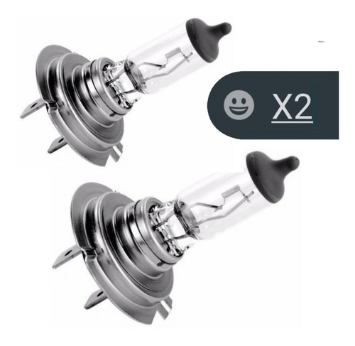 Imagen 1 de 3 de Juego Lamparas H7 12v 55w Importada 100% Calidad + Duracion