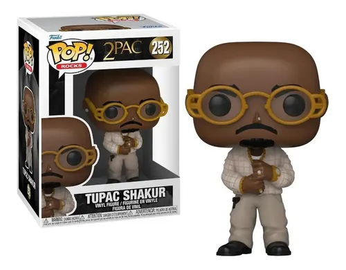 Boneco Funko Pop! Rocks Tupac Shakur 2pac 252 | Frete grátis
