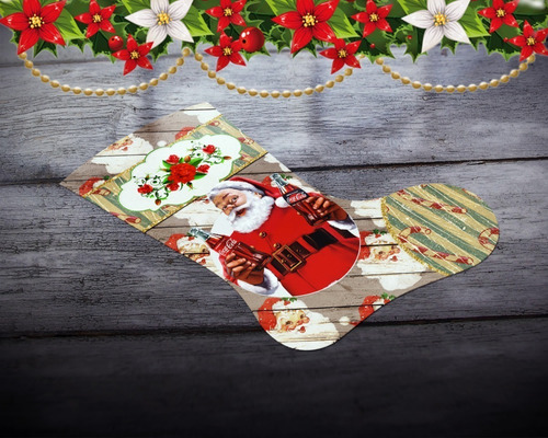 Diseños Para Estampar Sublimar Botas Navideñas M246