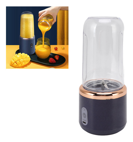 Licuadora Portátil Inalámbrica De 300 Ml Para Batidos, Jugo,
