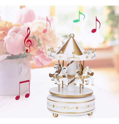 Carrusel Gift Merry Go Round Music Para Bodas Navideñas