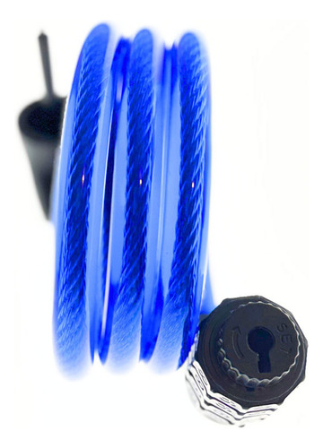 Candado Sparco Se804bl Para Bicicleta Ligero Y Seguro Color Azul