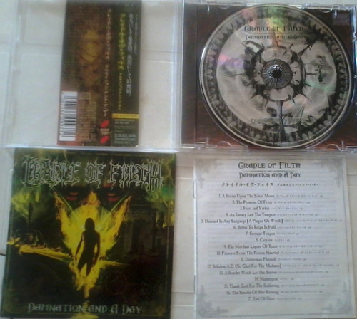 Cradle Of Filth - Damnation And A Day Cd 1er Ed. Japon Black (Usado)