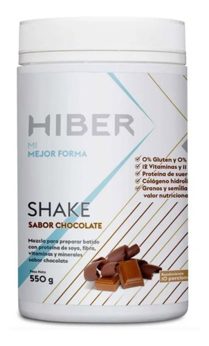 Hiber Shake Chocolate - Alimento En Polvo