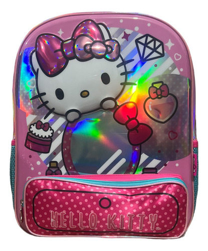 Kit Mochila Hello Kitty Lonchera Lapicera Original Ruz Prim
