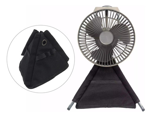 Trípode Para Ventilador De Camping Con Bolsa Para Negro