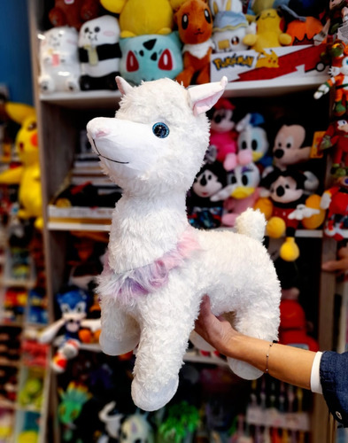 Peluche Llama Grande Super Kawaii Cute Pelo Largo Alpaca 