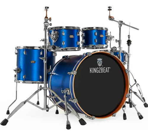 Batería Kingzbeat Ckg 2026 Bombo Virgen 22 Caoba 5 Color Dark Blue Blast
