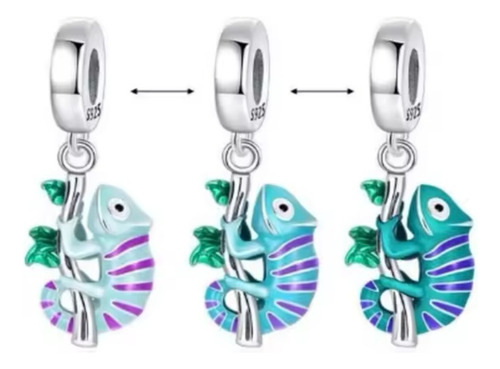 Charm Dije Colgante Para Pulsera Pandora Gielgy Luminoso Verde Claro