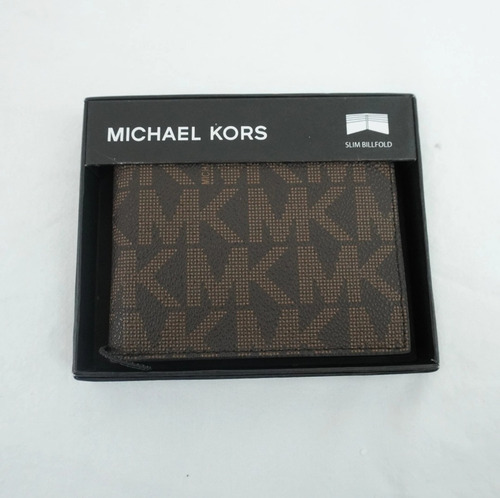 Cartera Micheal Kors Jet Set Bifold Marrón Oscuro Jetset