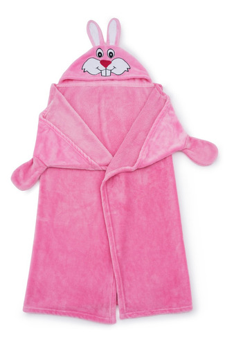 Imagem 2 de 5 de Cobertor Tv Infantil Soft Com Capuz Bichinho 102x127 Cm