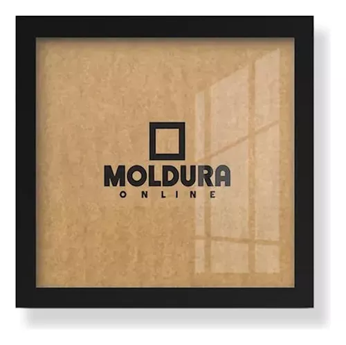 Conjunto Quadros Decorativos 3 Peças 25x25 Xadrez - Moldura Preta