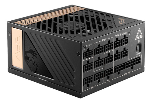 Fuente De Poder 1300w Msi Meg Ai1300p Pcie5 80 Plus Platinum