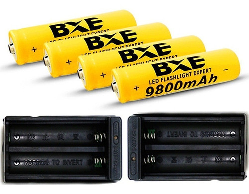 4pcs 18650 Batería 9800mah Li-ion 3.7v Baterías Recargables 