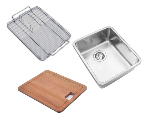 Bacha Cocina Johnson Q40 Tabla Y Escurridor