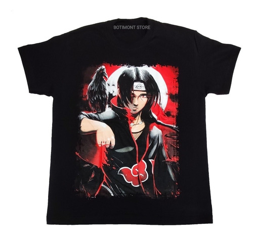 Camiseta Naruto, Itachi Uchiha, Colección Anime.