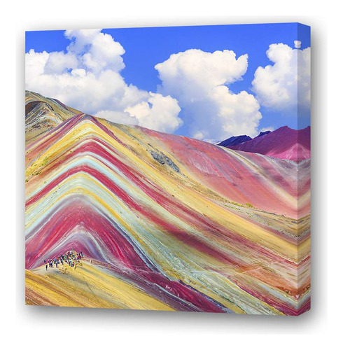 Cuadro 60x60cm Paisaje Montaña Cerro 7 14 Colores