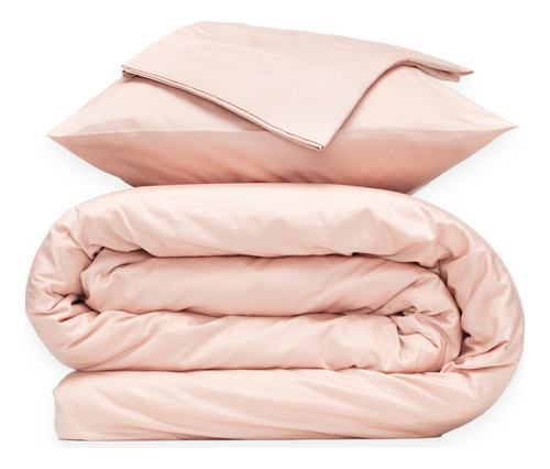 Funda De Duvet Algodón Satinado Luuna, Matriqueen Nude