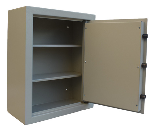 Caja Fuerte 50x40x20 Cm Abulonar Aplicar Puerta Gruesa 5mm Beige