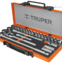 Juego De 19 Piezas 1/2 Truper Dados Autocle Kit Oferta 13936