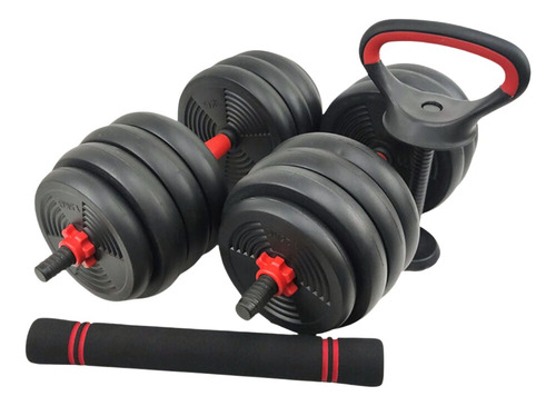 Set Kit Mancuernas Pesas Multiusos Ajustables Hogar Gym 30kg Color No