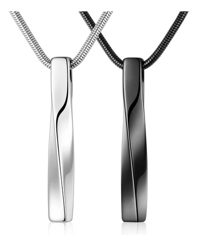 2 Pcs Joyas De Cremación Para Cenizas Collar De Urna De La B