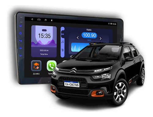 Multimídia Citroen C4 Cactus 2021 2022 2023 2024 V2 Octa 4g