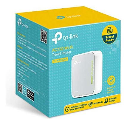 Router De Viaje Tp-link Ac750 Nano De Doble Banda Tl-wr902ac