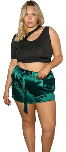 Short De Fiesta Moda Mujer Talles Grandes - Tis Ind