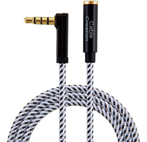 Cable De Extensión Para Auriculares 1.8m 3.5mm 90 Grados