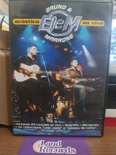 Dvd Bruno E Marrone Acústico Ao Vivo 2001 Bmg | MercadoLivre