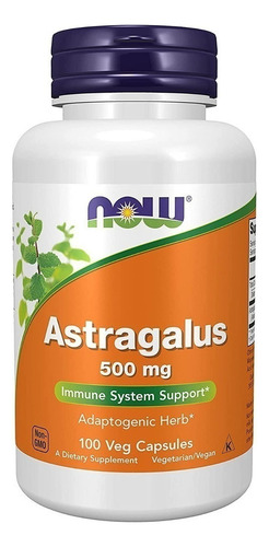 Astragalus, Astrágalo 500mg 100caps, Now