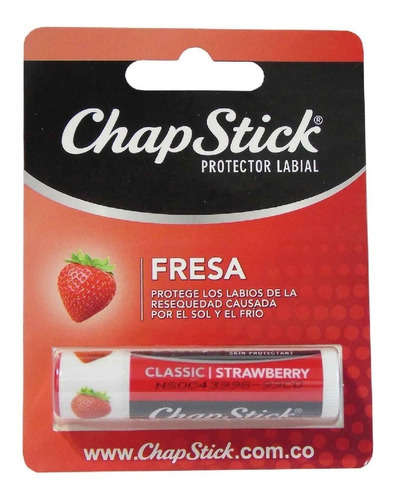 Protector Labial Chap Stick Fresa - g a $4082