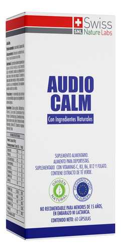 Audio Calm Suplemento Vitamínico Para Un Mes