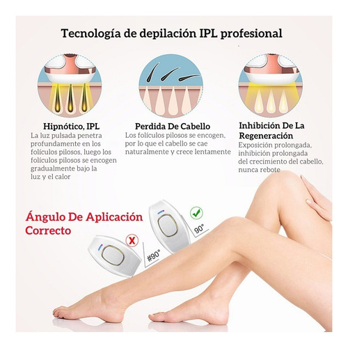 Depiladora De Luz Pulsada A Laser Permanente Ipl Indolor