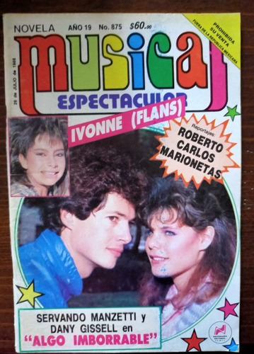 Servando Manzetti Y Dany Gissell En Fotonovela Musical (Usado)